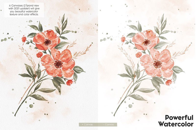 Procreate仿真水彩笔刷套装